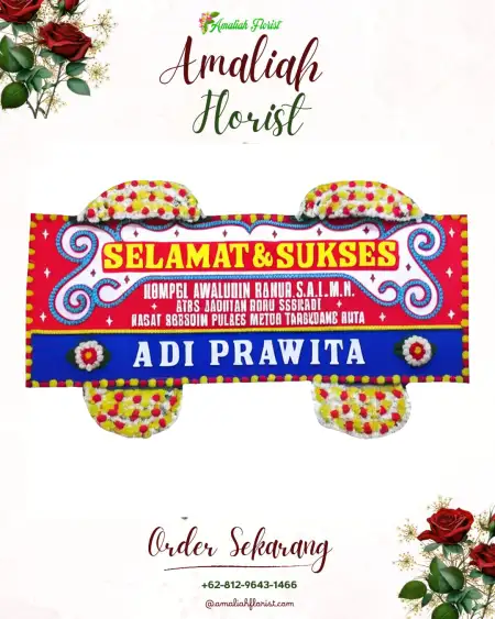 Papan Bunga Ucapan Selamat Seponti